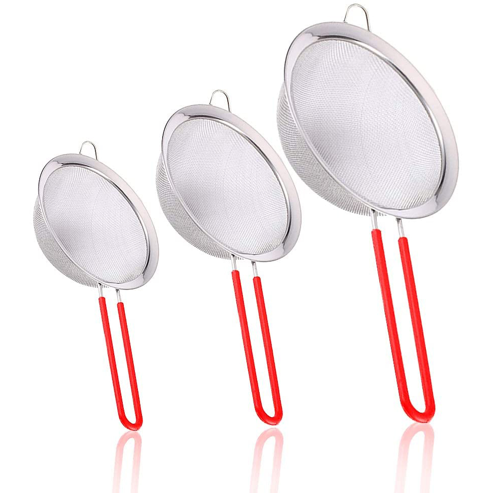 AY-KGS3089 silicone handle strainers for kitchen