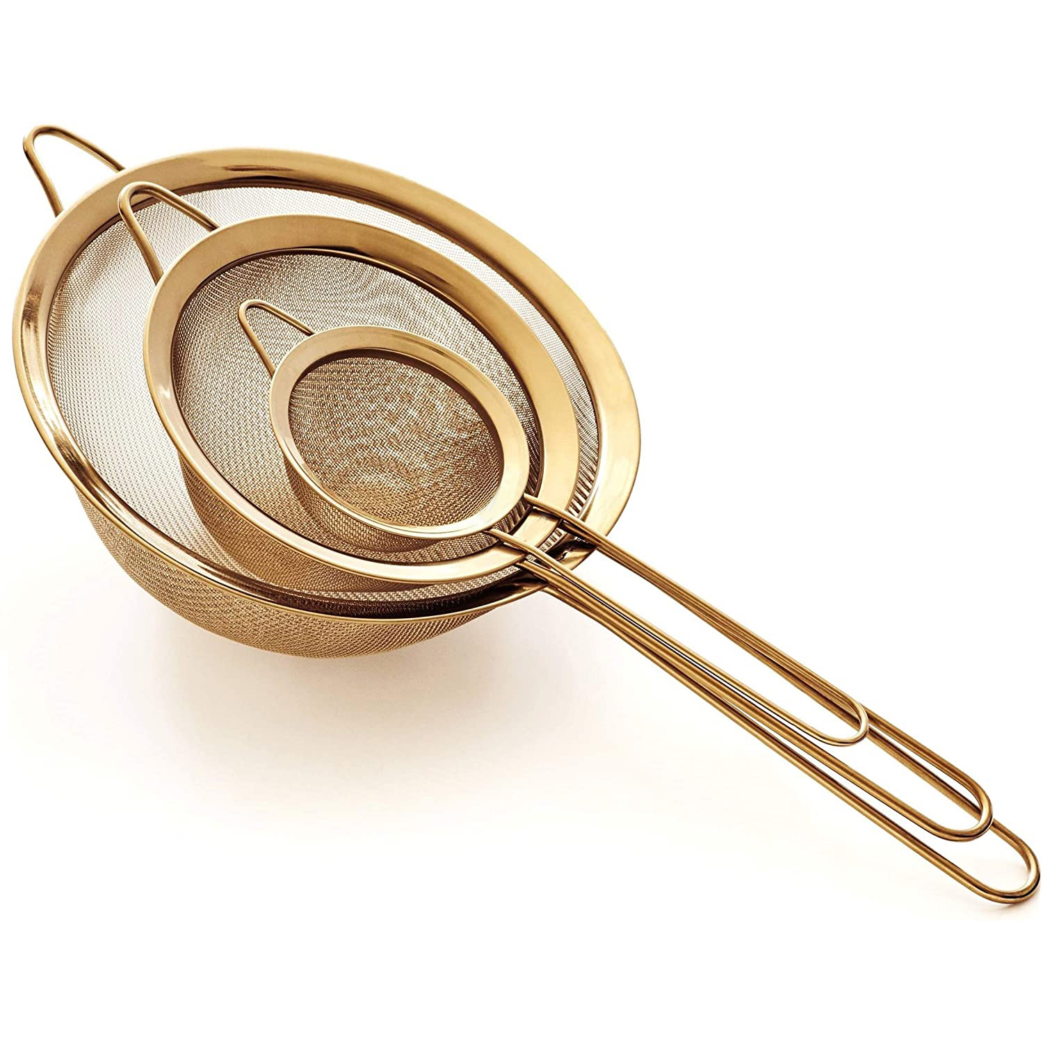 AY-KGS3110 golden strainers for kitchen