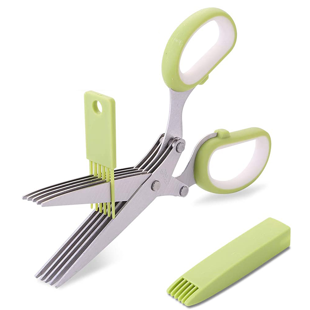 AY-S1065 herb scissor with a cleaning brush and sheath